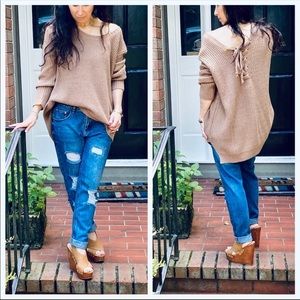 Mocha Oversized Knit Sweater